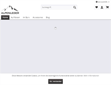 Tablet Screenshot of alpenleder.com